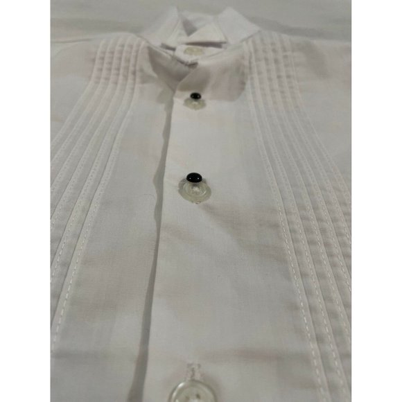 Spring Notion Boy Shirt Button Down White Buttons Long Sleeve Cotton Size 4T - Picture 3 of 9